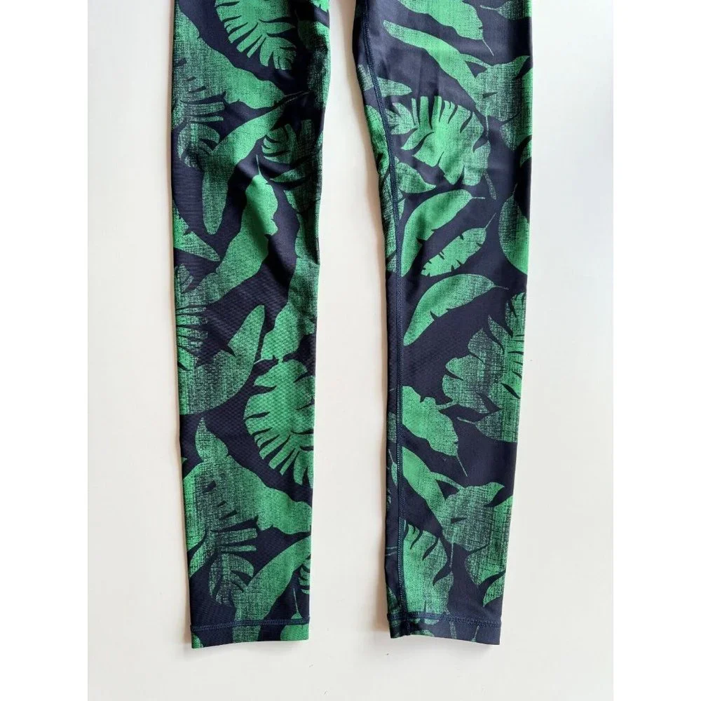 THE UPSIDE Green Palm Lead Print Anna Bra 29" Leggings Workout Set, Size M/US8 - Picture 10 of 16